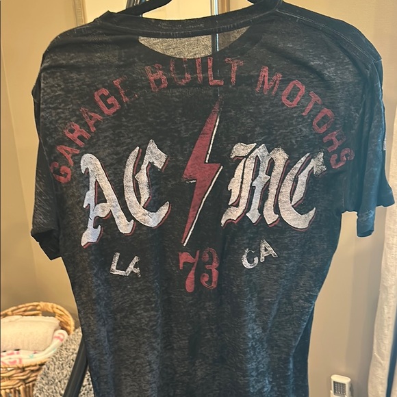 Affliction Black and White Short Sleeve Tee - Picture 4 of 4